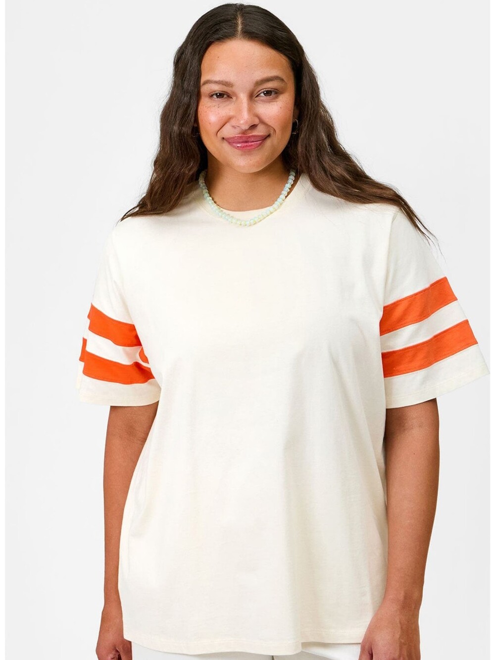 CLARE V. Original Varsity Tee - Cream